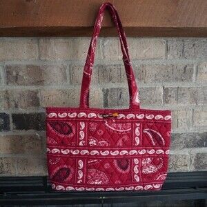 Vera Bradley Mesa Red Small Tic Tac Tote Purse